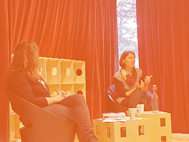 Gaëlle Pingault en atelier d'écriture